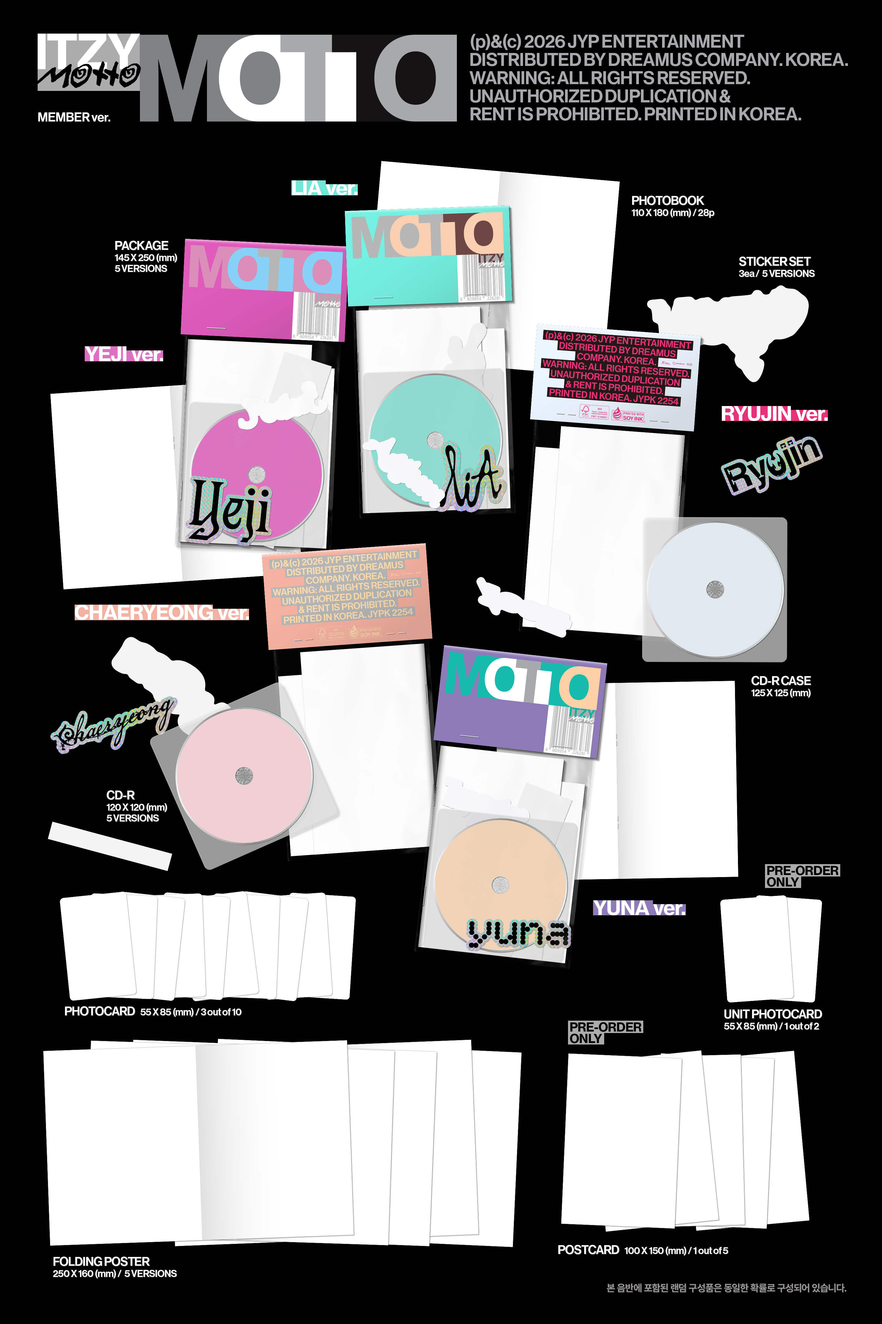 ITZY - Motto (Member Version) kpop album 8809954226281